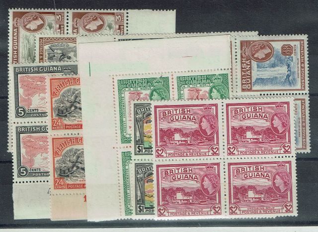 Image of British Guiana/Guyana SG 354/65 UMM British Commonwealth Stamp